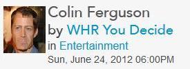 0981 You Decide Radio Show with Colin Ferguson