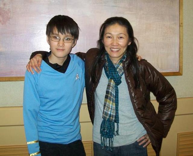 Creation Star Trek San Francisco - Mother and son came from Boston!