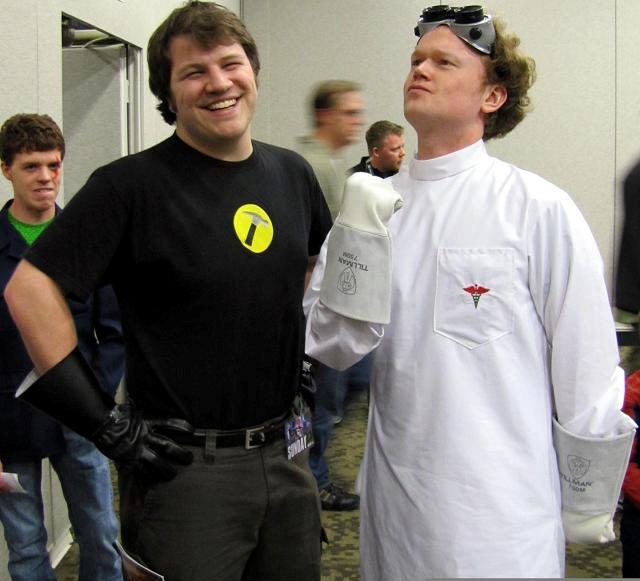 Emerald City ComicCon 2011 - Capt Hammer and Dr Horrible