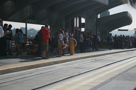 Comic-Con 2011 - Trolley Station with a Mini Bowser!