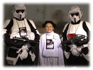 Origins Game Fair 2012 - Princess Leia and Storm Troopers