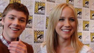 SDCC 2012 Falling Skies Press - Connor Jessup and Jessy Schram