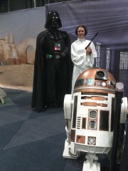 Fan Expo Canada 2012 - Star Wars Darth Vader, Princess Leia and R2D2