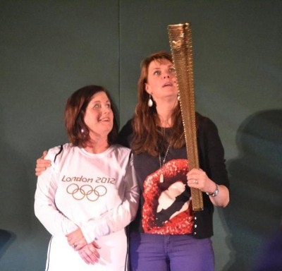 AT6 Ripples - Julia Hague passes Olympic Torch to Amanda Tapping!