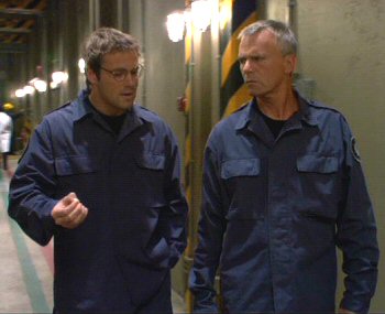 Stargate SG-1 Richard Dean Anderson with Michael Shanks