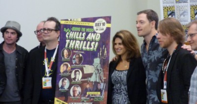 SDCC 2015 Syfy Chills and Thrills composers with Jana of CW3PR