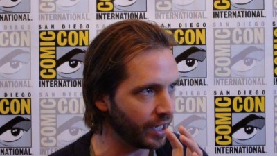 SDCC 2015 Aaron Standford in Syfy Press Room shares thoughts on a character switch