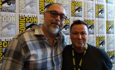 SDCC 2017 Van Helsing Press Room Chad Oakes and Mike Frislev