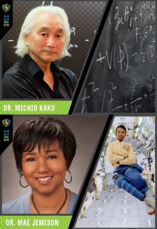 Doctors Michio Kaku and Mae Jemison - Click to learn about all the guests at SVCC 2018!