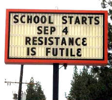 Learn more aboiut School and how Resistance is Futile!