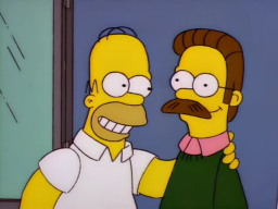 Homer and Ned