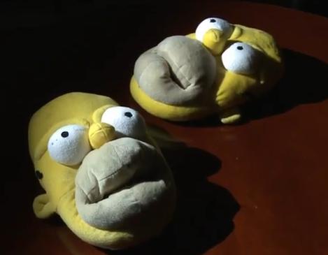 Novelty slippers sold at Wal Mart