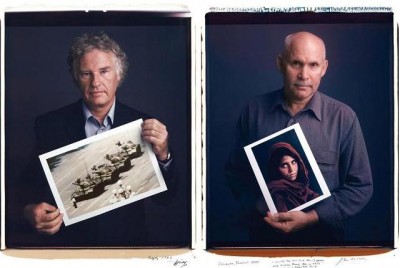 Famous pictures-AP Photographer Jeff Widener L - Photograph by Steve McCurry - R