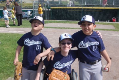 Challenger Baseball kids - Click to learn more at the official web site!