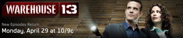 Warehouse 13 banner logo season 4.5 - Click to learn more at Syfy!