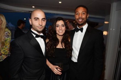 Haroula Rose, Sev Ohanian, and Michael B. Jordan at Cannes in 2013