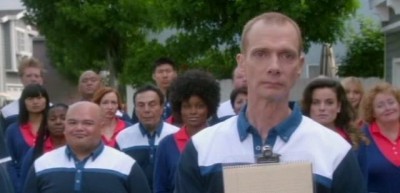 The Neighbors S1x02- Doug Jones guest stars as Dominique Wilkins